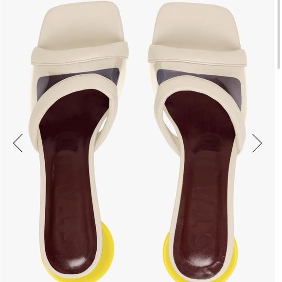 STAUD SIMONE MULES IN GOLDIE - Picture 3 of 9